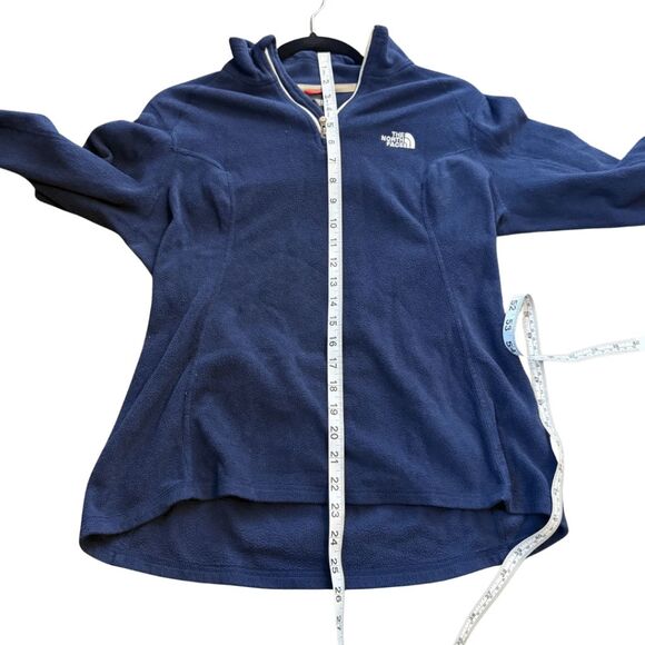 The North Face‎ Women's Long Sleeve Fleece 1/4 Zip Pullover Blue Size Medium - Picture 9 of 10